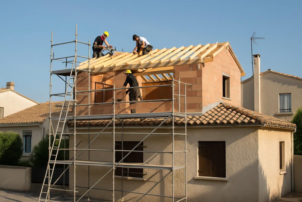 surélévation maison Montpellier
